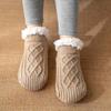 Couple Socks Fashion Pattern Keep Warm Washable Non Slip Knitting Floor Socks for Home