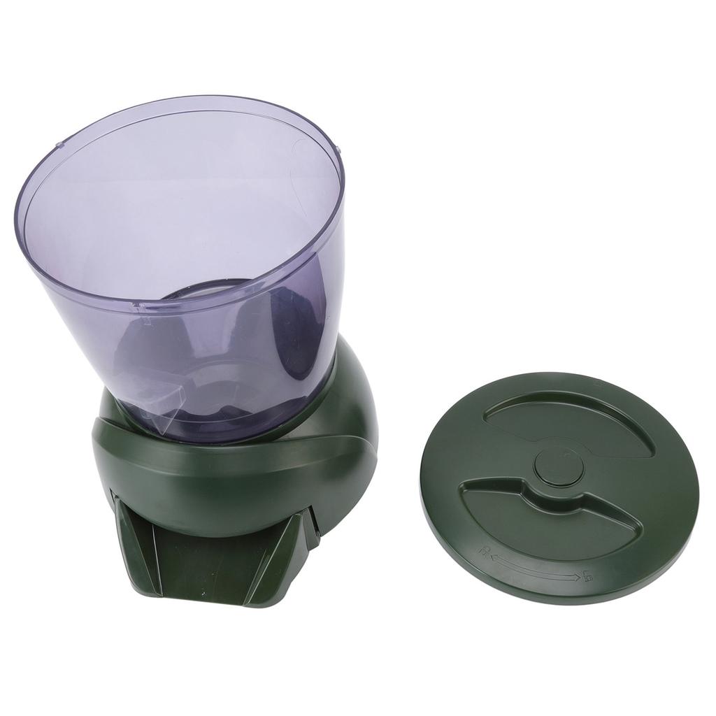 4.25L Automatic Fish Feeder LCD Screen Display Battery Powered Auto Pond Fish Food Dispenser for