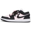 Air Jordan 1 Нескользящее покрытие Низкий верх Винтажные Баскетбольные кроссовки GS Черно-розовые 553560-131(Команда59-)