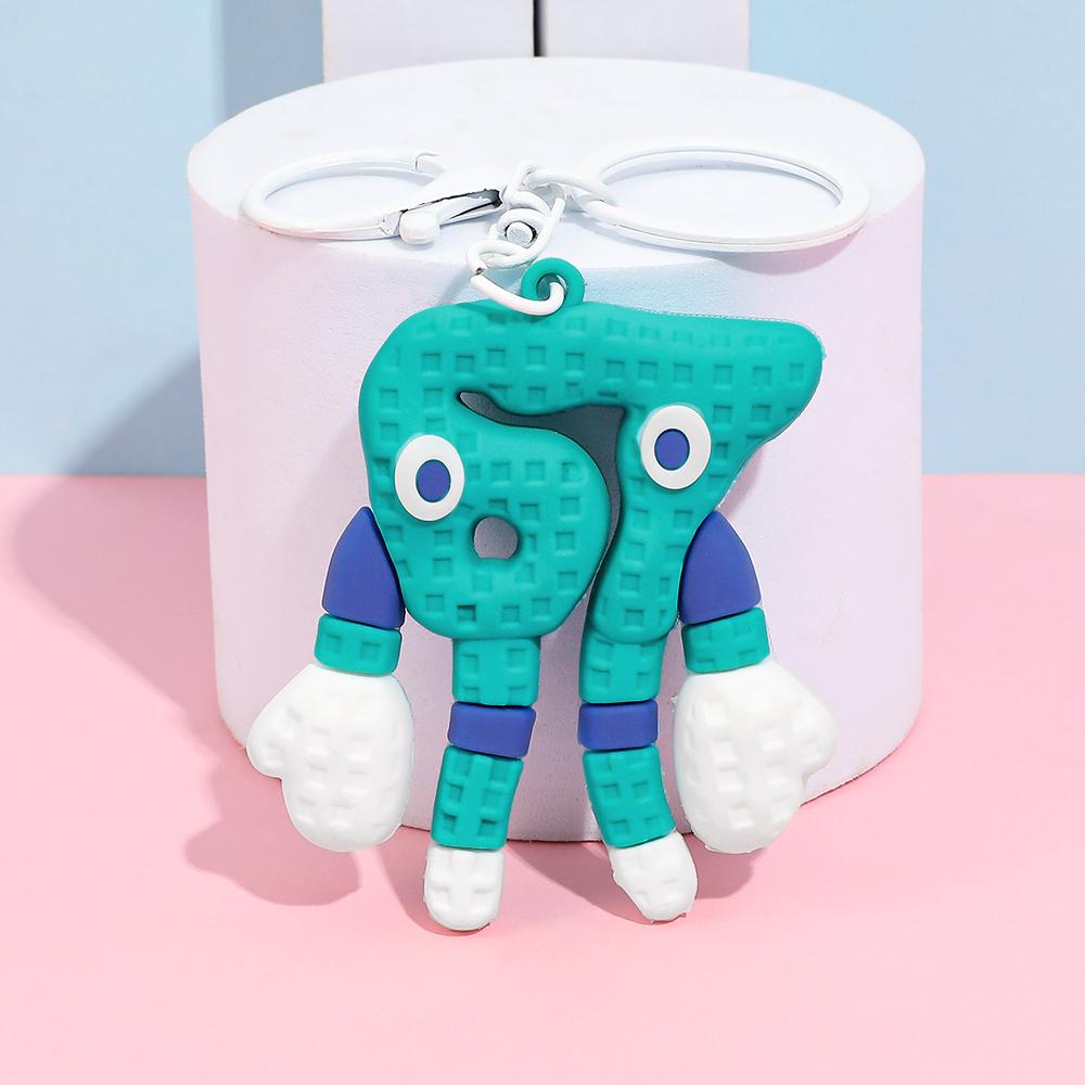 Kawaii Steal a Brainrot Jandel Keychain Anime Jandel Giant Toriel No. 67 Blue Toy Red Hat Black Monkey kids Christmas Gifts