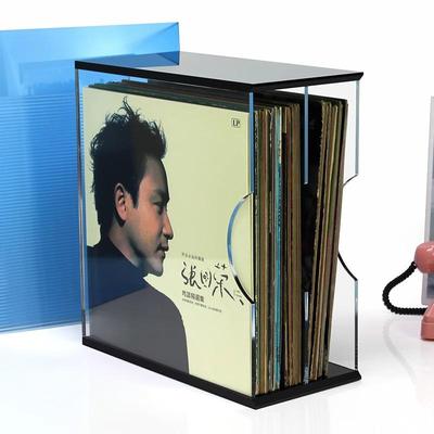 Акриловая прозрачная полка-дисплей для хранения виниловых пластинок и CD
