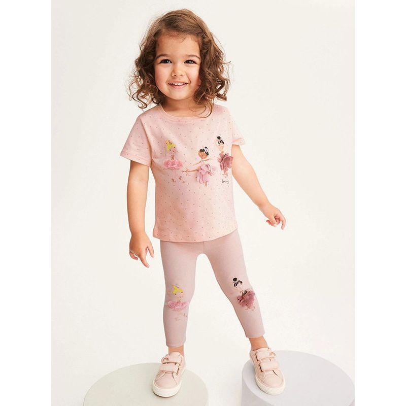 Little Maven Летний Костюм с Коротким Рукавом для Девочки Модный Домашний Костюм для Детей Костюм для Малышки Милый Комплект из Двух Предметов