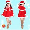 Long Sleeve Christmas Elk Dresses Shawl Christmas Performance Clothing Santa Claus Dresses