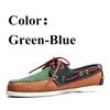 Spring Solid Men'S Boat Footwear Fashion Genuine Leather Loafers Lace Up Casual Shoes Man Comfortable Lazy Shoes 2022A016