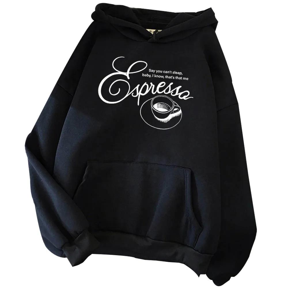 Мужская толстовка Sabrina Carpenter Espresso, Принт на музыкальную тематику Sabrina Carpenter, Унисекс, Стиль Харадзюку, Осенне-зимняя толстовка с длинным рукавом