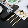Портативный набор столовых приборов Xuanrun из нержавеющей стали 304