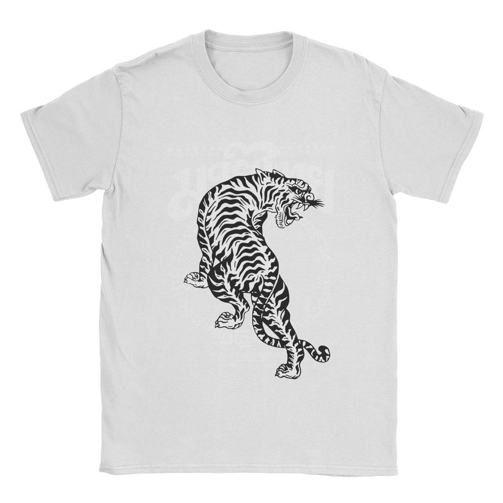 Мужские футболки Muay Thai Sak Yant Tiger Unique 100% Хлопковая футболка с коротким рукавом Боксерские футболки с круглым вырезом Одежда Лето