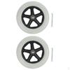 2 Pack Durable 8" Front Casters Replacement Wheels Wearproof