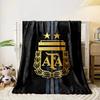 Gold emblem with "AFA," two stars, laurel wreath, and vertical stripes. for all seasons blanket lunch break throw gift