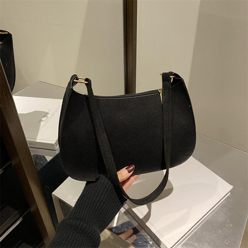 Yogodlns Модная Текстурная Красная Сумка Женская Новая Замшевая Сумка На Одно Плечо Маленькая Однотонная Сумка Хобо На Молнии Подмышками