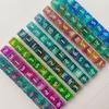 Game Playings Rounded Block Math Teaching Educational Toy Dices Small Colorful Acrylic Six Sided Dices Cubes with Number