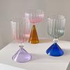 Creative Gradient Glass Champagne Wine Cup Whisky Cocktail Cup Ice Cream Dessert Yogurt Goblet Cup Party Bar Drinkware Supplies