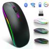 2.4G Беспроводная мышь RGB Цветная мышь Перезаряжаемая мышь Бесшумная мышь USB Игровая мышь Мыши 1600DPI Для ПК Ноутбука Macbook Pro