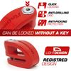 RADIKAL RK306R Motorcycle Disc Brake Lock for and 6mm Locking Lightweight Anti-Theft Lock, Motorcycles, Scooters, Bikes, Electric, Pin,