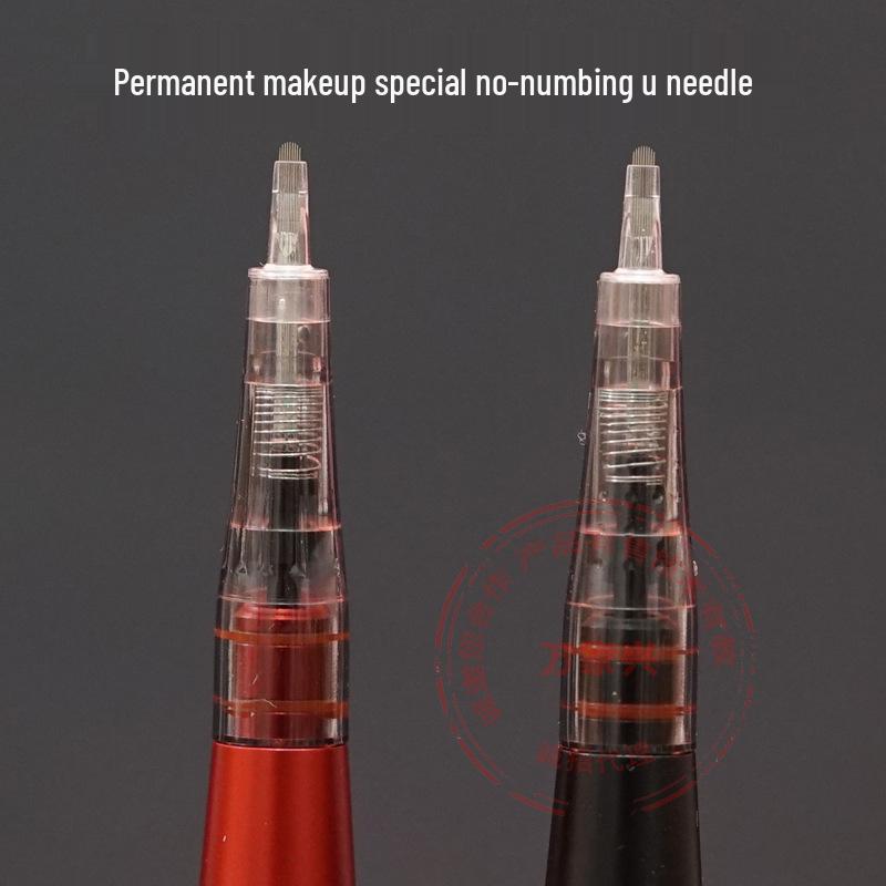 Машина для перманентного макияжа без анестезии с U-образными и дуговыми иглами для бровей