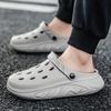 Men's Thick Soled Clogs Slippers Sandals Outdoor House Slippers Man Clog Garden Shoes Comfortable Men's Sneakers Beach Sandals