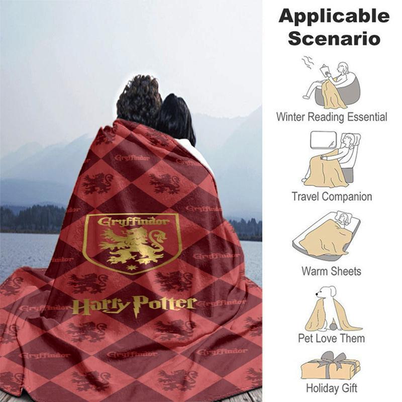 Gryffindor Harry Potter Phone Case CoverPrint Blanket, Soft Blanket For Sofa Office Bed And Travelling Daughter Birthday Gift esj230