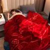Двухслойное Утолщенное Зимнее Коралловое Флисовое Рашель Одеяло - Теплое Свадебное или Для Сна, Двустороннее