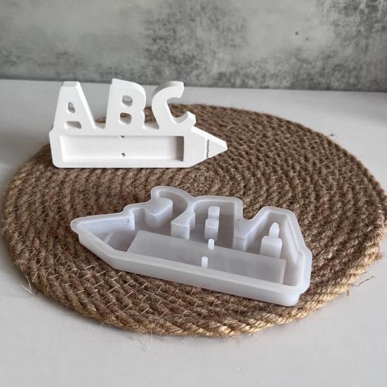 Yousheng Пасхальные силиконовые формы Формы для букв ABC Пасхальная форма для денежного подарка Форма для литья из гипса Алфавитная форма для кубиков льда