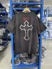 High Quality 25SS SAINT Printed Washed Vintage Short Sleeved Street Casual Loose Cotton Round Neck T-shirt For Men Hip Hop