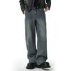 New Men's Jeans American Loose Gradient Retro Wide-leg Pants