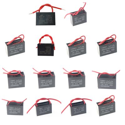 CBB61 Пусковой конденсатор 220 В 1/1,2/1,5/2/3/3,5/4/5/8/10/12/15/16/20 мкФ Конденсатор для потолочного вентилятора, вытяжной двигатель, рабочий конденсатор