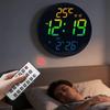 Настенные часы с Bluetooth и RGB-подсветкой: Автоматическая синхронизация времени, Многофункциональный будильник, Вечный календарь, Коррекция летнего времени.