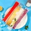 50Pcs Disposable Popsicle Bag with Funnel Leak-proof Zip Seals BPA-Free Freezer Tubes for Ice Pops Yogurt Juice Smoothies