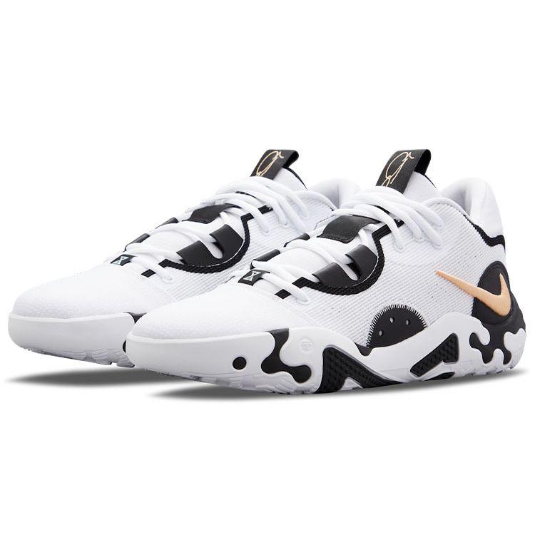 Nike Кроссовки PG 6 EP Бело-Черные Унисекс Оранжево-Меловые DH8447-101