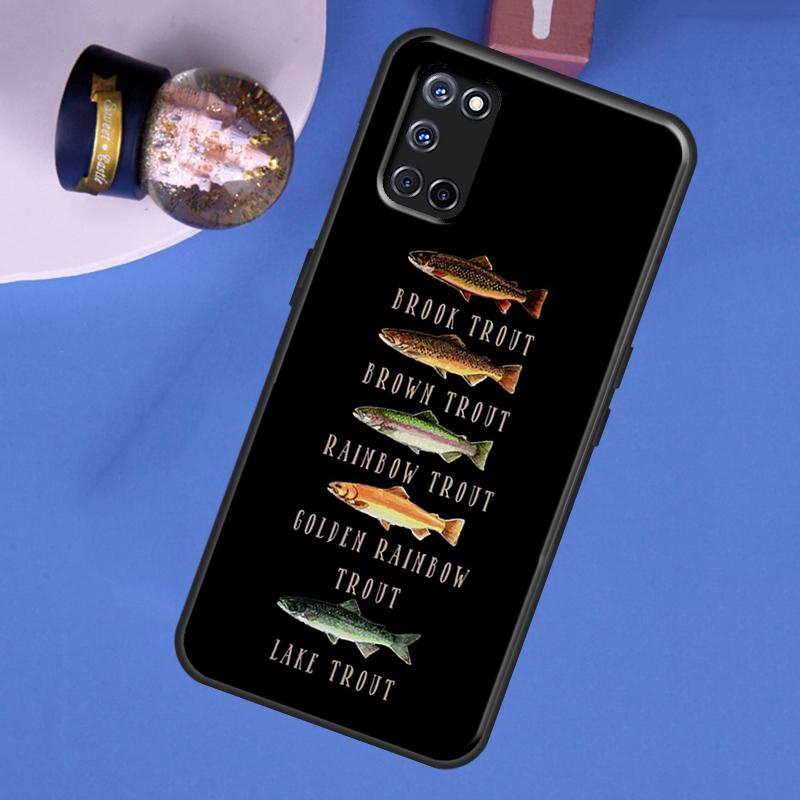 Brown Trout Fly Fishing Phone Case For Oppo A60 A40 A80 A16 A76 A96 A91 A15 A17 A74 A94 A54 A57S A18 A38 A58 A78 A98