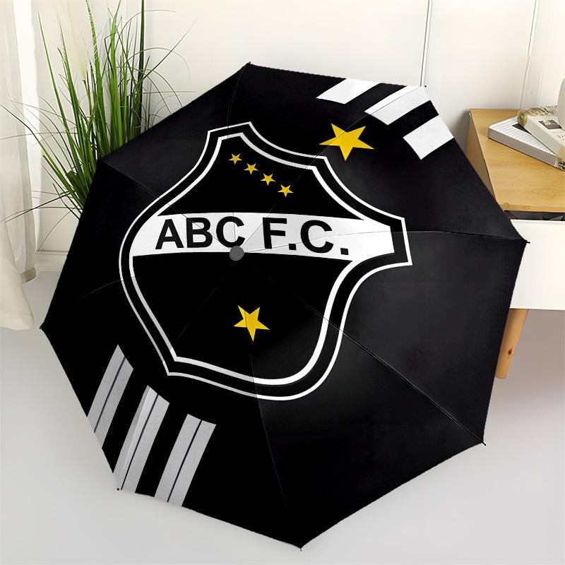 ABC FC, Badge Automatic Opening and Closing, 8 rib Structure Portable Umbrella, Suitable for Men and Women in All Seasons Perfect Gift for