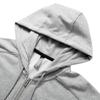 adidas Однотонная повседневная толстовка с капюшоном и застежкой-молнией с длинным рукавом, мужская толстовка серого цвета JF3323