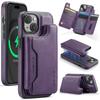 MAGKING K3 Series For iPhone 15 Case Compatible with MagSafe Wallet PC+TPU+PU Phone Cover