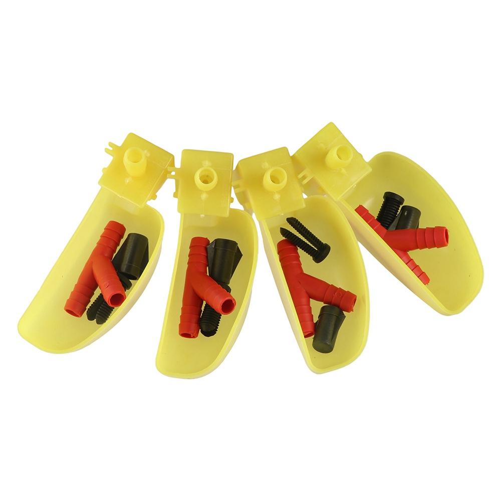 12Pcs Automatic Quail Drinking Bowl Plastic Drinking Cup Bowl Bird Waterer Feeder  Pigeons