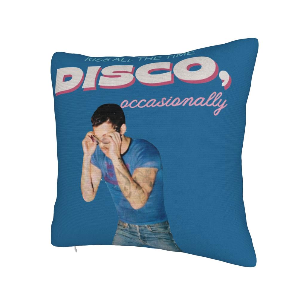 Harrys Styles Kiss All The Time Disco Occasionally Pillowcase Printing Cushion Cover Decoration Throw Pillow Case Cover