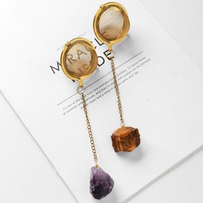 Антидеформированный легкий полезный фильтр для трав из искусственного хрусталя с удлиненной цепочкой для заварки чая для чайника