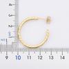 QIKU Luxury Gold Color Circle Hoop Earrings Jewelry Simple Party Crystal Zircon Women Wedding Engagement Accessories Gift