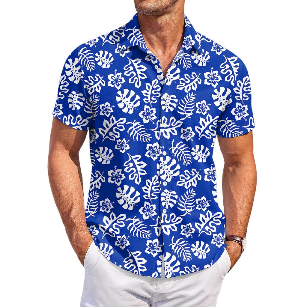 Мужская повседневная модная футболка с коротким рукавом и принтом