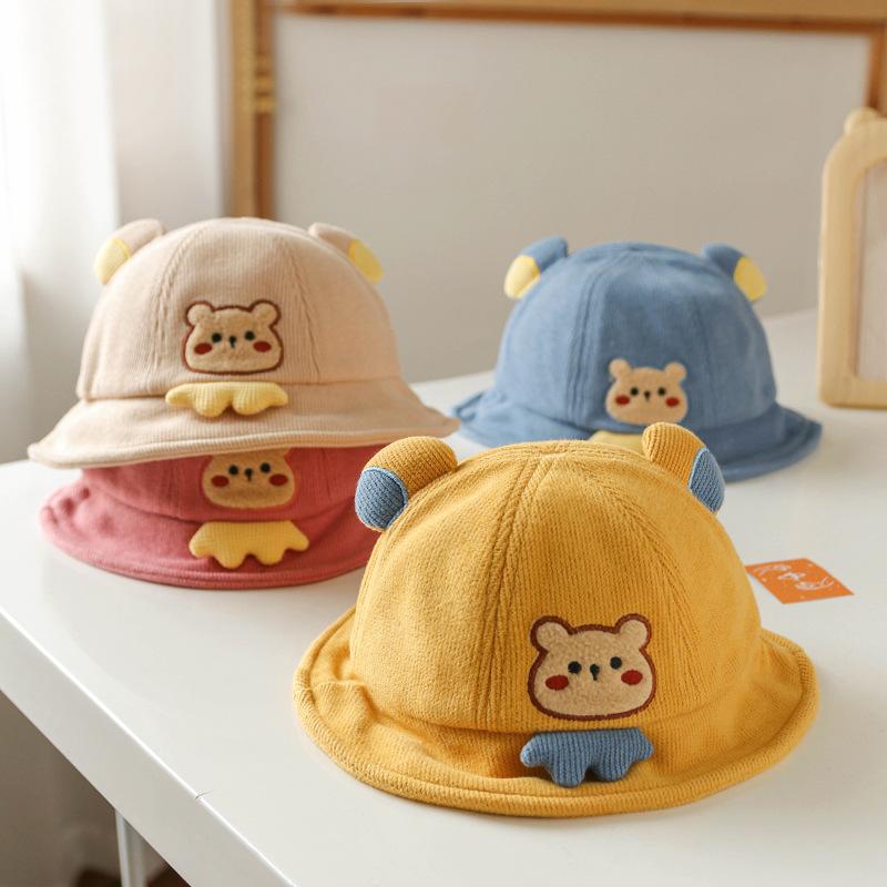 Baby Bucket Hat Spring Autumn Sun Protection Cute Unisex Infant Cap Trendy Toddler Wide Brim Headwear For Boys And Girls