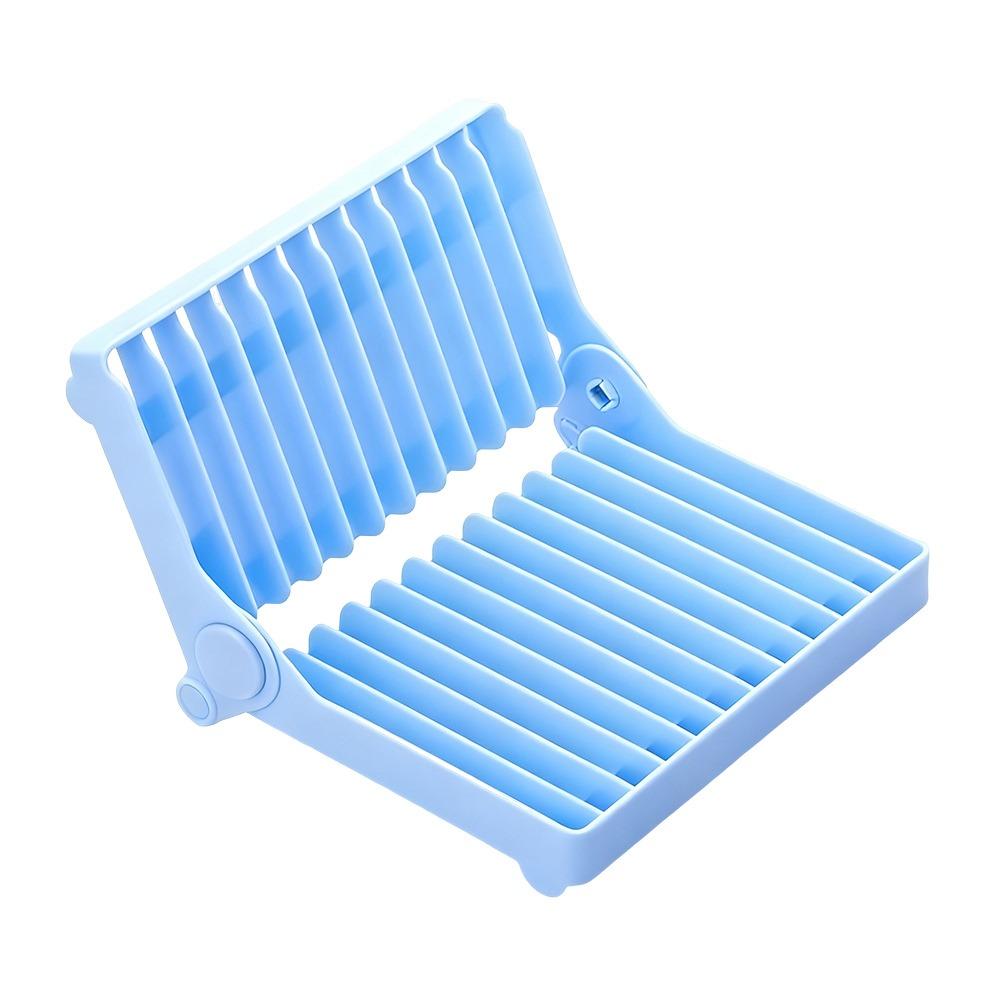 Foldable Design Dish Drying Rack Plastic Material Kitchen Drainer Plate Organizer  Plate Storage