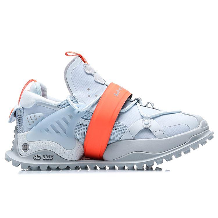 Li Ning Pangu Удобные износостойкие амортизирующие нескользящие дышащие низкие повседневные туфли женские кроссовки Illusion-Blue AGLQ076-1