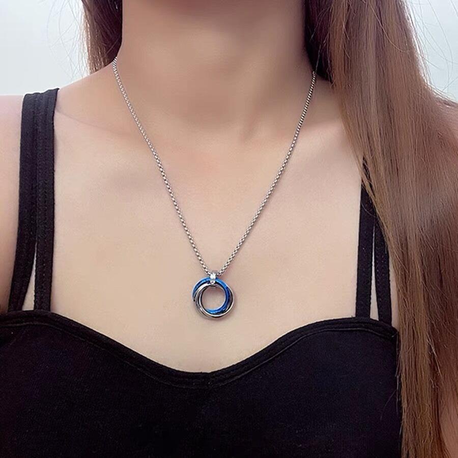 Хип-хоп тренд переплетение ожерелье мальчики и девочки пара подарки на день святого валентина