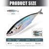 3Pcs Floating Soft Mackerel Baits Fishing Lure Dragging Swinging Swimming Baits Soft Artificial Swimbait Fishing Tackles