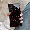 Стеклянный чехол для телефона с принтом в виде сердца для Samsung galaxy S26 S25 S24 S23 S22 S21 S20 FE Ultra Plus5GЗащитная задняя крышка от падения