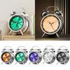 Portable Metal Alarm Clock Retro Round Double Bells Desk Table Clock Bedroom Home Decorations Portable Alarm Clock