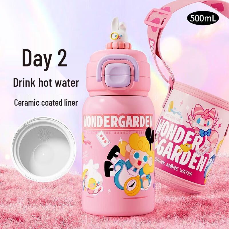 JEKO&JEKO Children's Pro Dual-Drink Thermos with Ceramic Liner