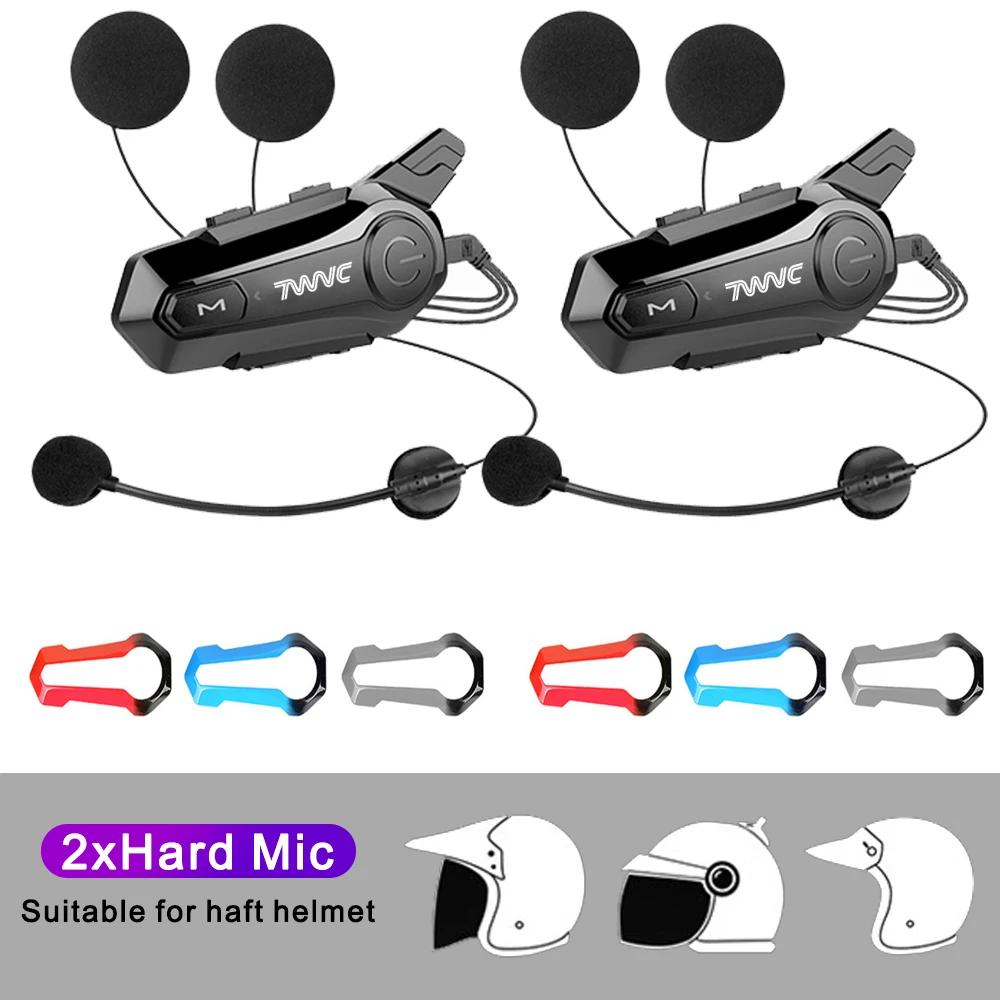 X1Plus мотоциклетный шлем интерком Bluetooth 5.0 гарнитура для 2 мотоциклистов 1000 м расстояние интеркома беспроводная связь рация