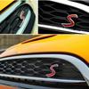 Car 3D Letters S Emblem Stickers JXNJX44 Grille Badge For Mini Cooper S R50 R53 R55 R56 R60 R61 F54 F55 F56 F60 Countryman Accessories