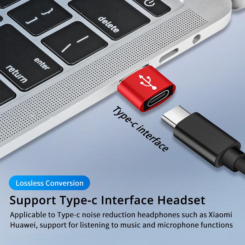 FONKEN Адаптер USB 3.0 TO Type C 3.1, зарядное устройство для ноутбука, USB-папа к USB C, женский конвертер для зарядки телефона, разъем USB-кабеля для наушников