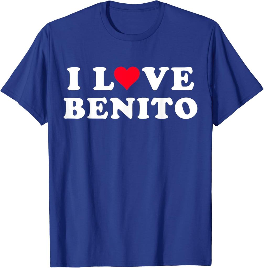 I Love Benito Matching Couple Name Gift Unisex T-Shirt